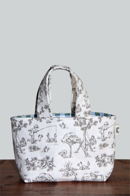 Petit sac enfant - Toile de Jouy